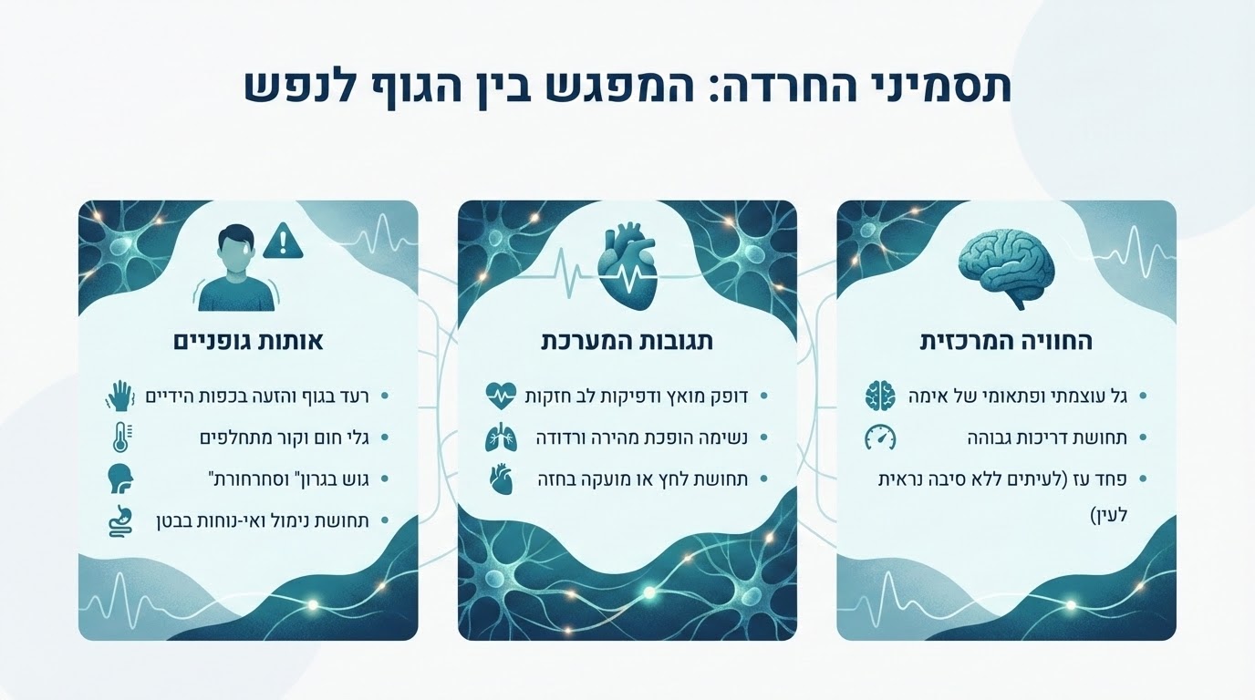 תסמינים של התקף חרדה